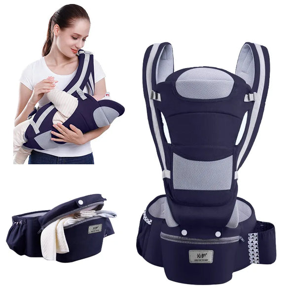 Mochila ergonômica para carregar bebê recém-nascido, infantil, frente voltada para a frente, ergonômica, canguru, estilingue, viagem