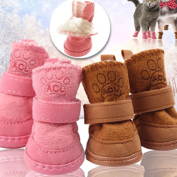 Sapato Antiderrapante de Inverno para Pets