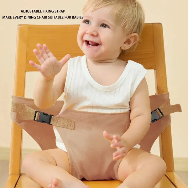 Bebê cadeira de jantar cinto fixo bebê segurando cinto auxiliar portátil passeio criança cadeira de jantar cinto de segurança assento de criança