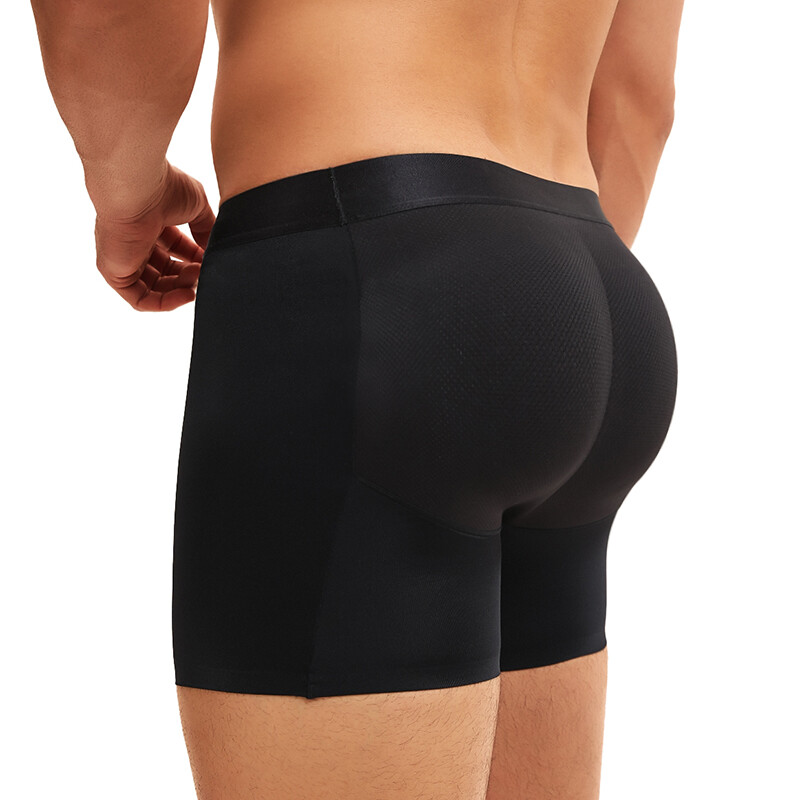 Mens Padded Briefs Butt Lifter Enhancer Hip Underwear Body Shaper Shorts Trunks