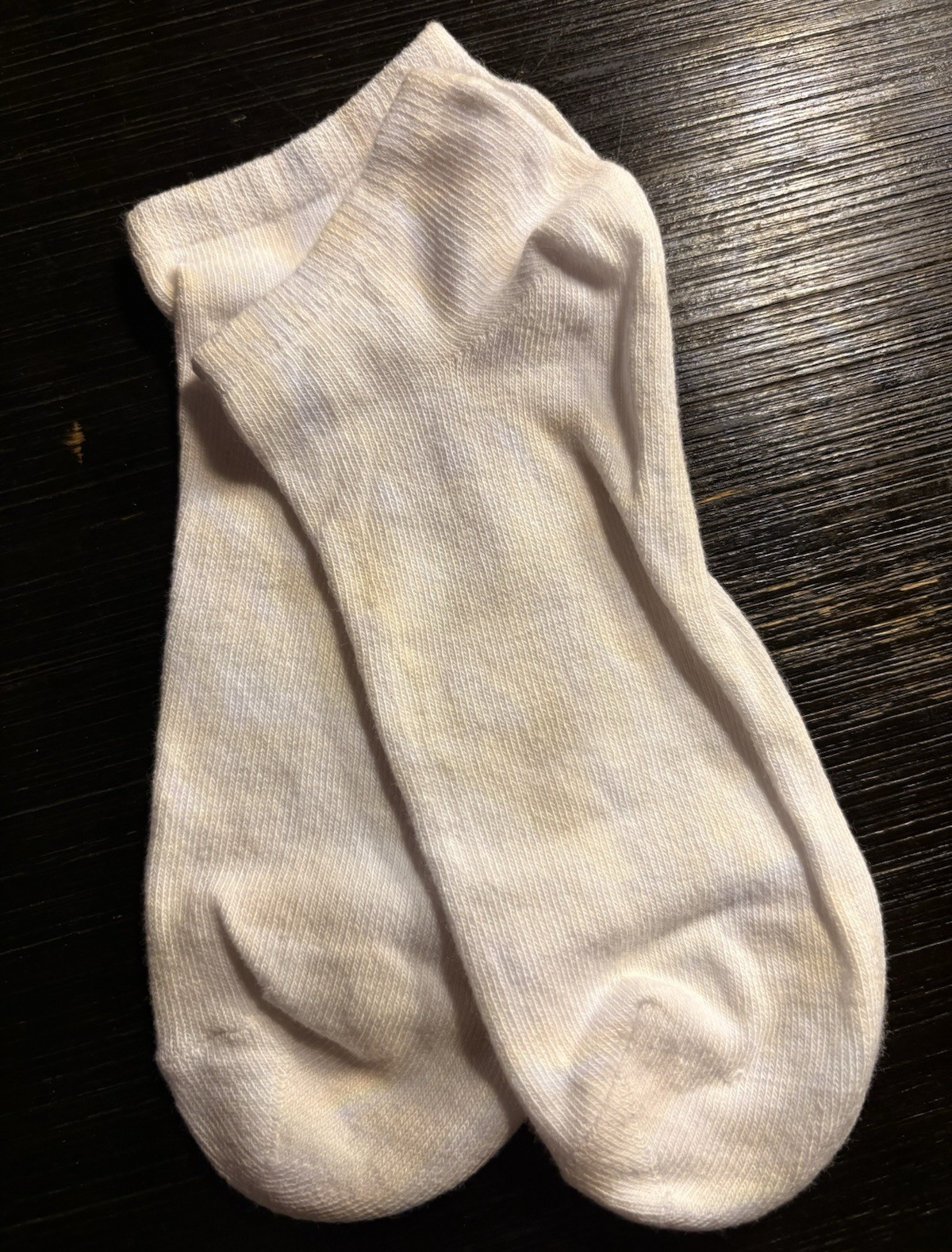 Men’s White Cotton Ankle Socks Solid Classic, 6 pair pair One Size