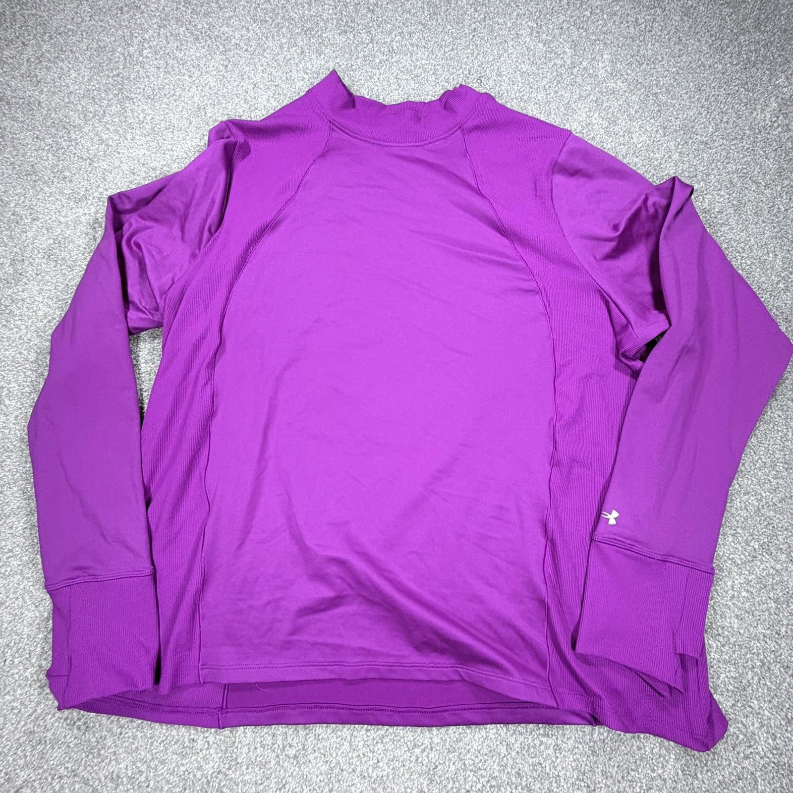 Under Armour All Season Fitted Mock Neck Women’s Size 2x Pink Long Sleeve Top