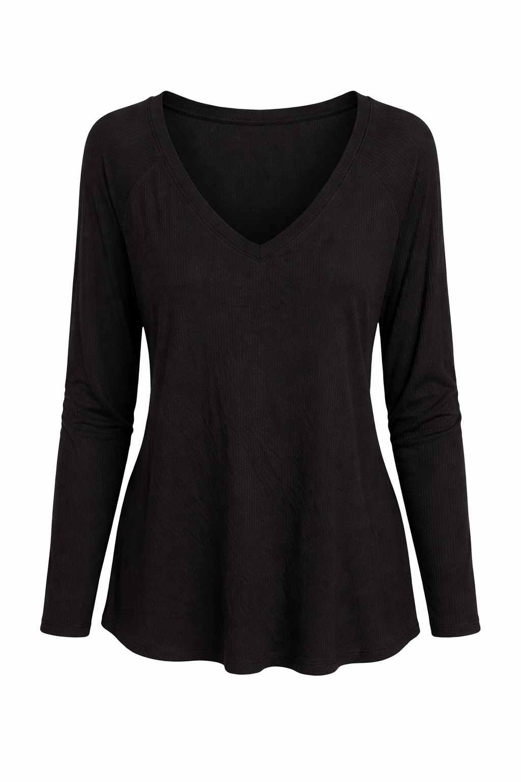 Evri Black V-Neck Long Sleeve Knit Top 1X