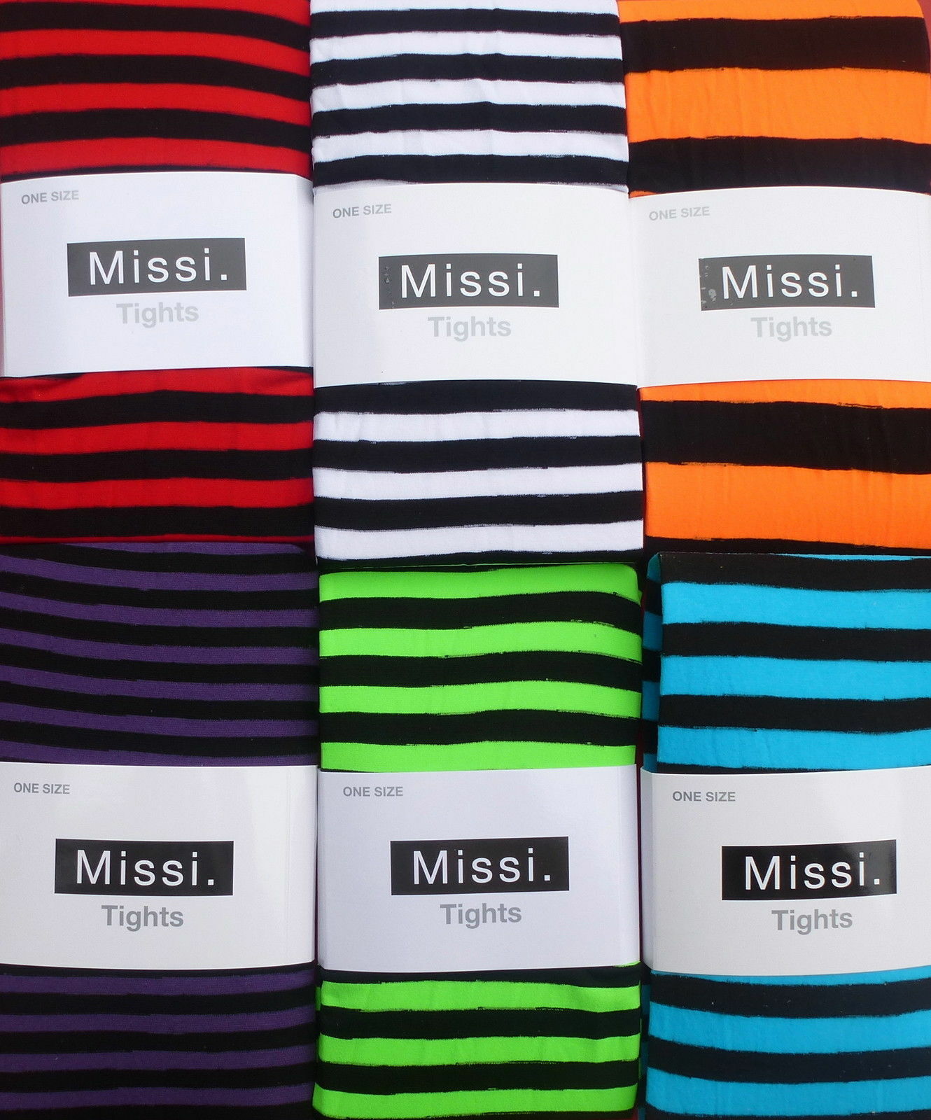Stripe Tights – Colourful Stripy Womens Tights S- M- L- XL