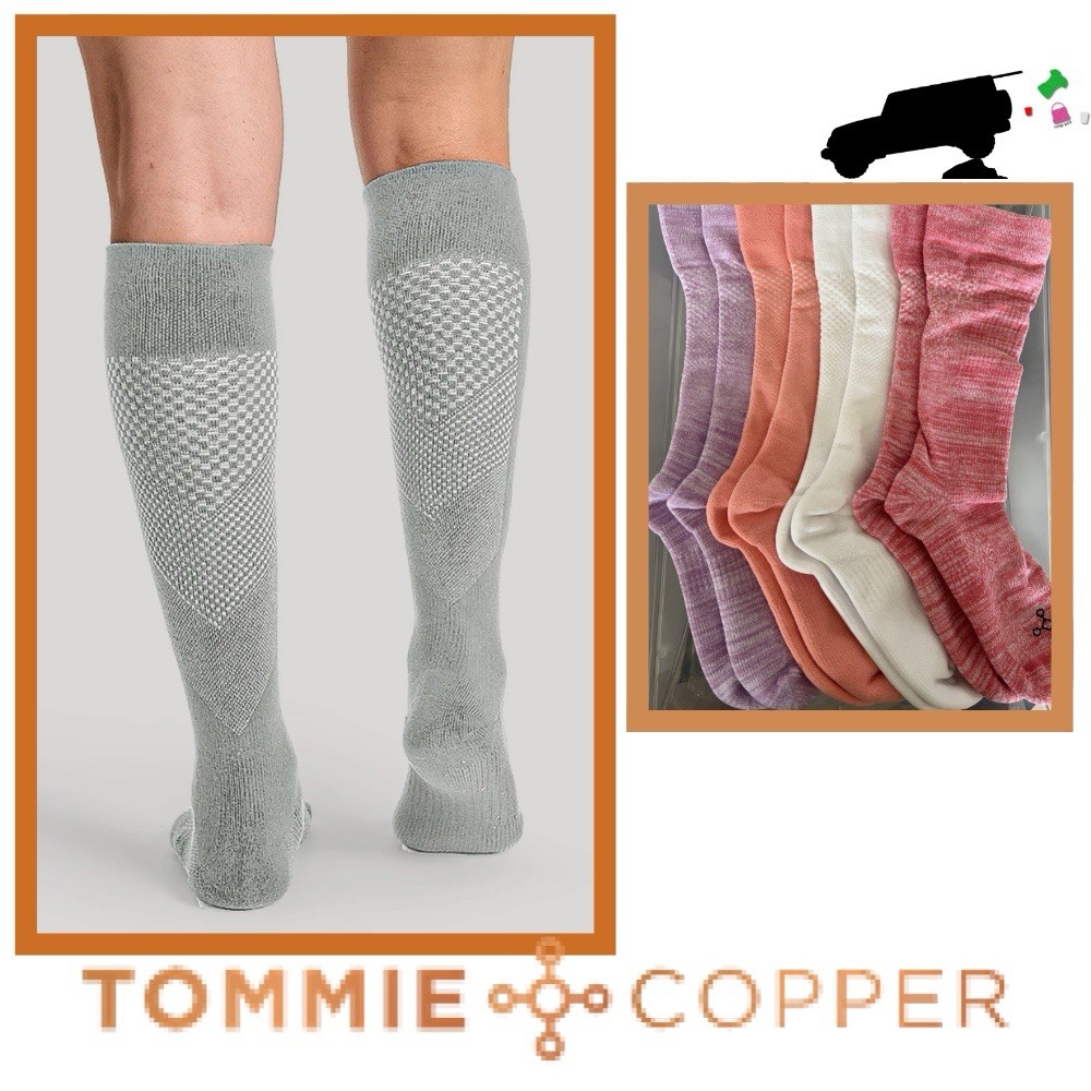 New Tommie Copper Compression Ultraguard Socks~Sunset Over The Calf 4pk~Unisex M
