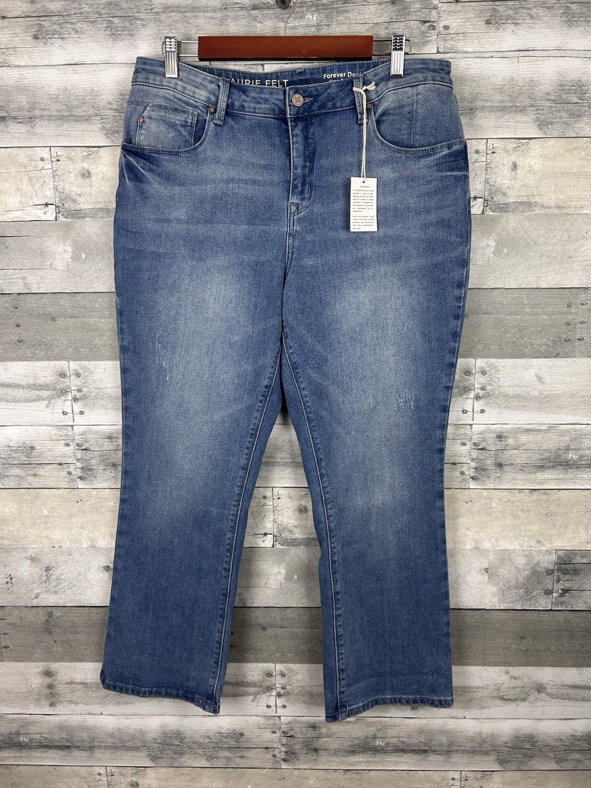 Laurie Felt Forever Denim Crop Baby Bell Jeans 14