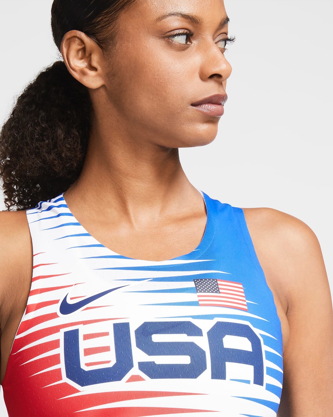 Nike Dri-FIT ADV Team USA AeroSwift Running Tank Size Medium CV0414 657 $80