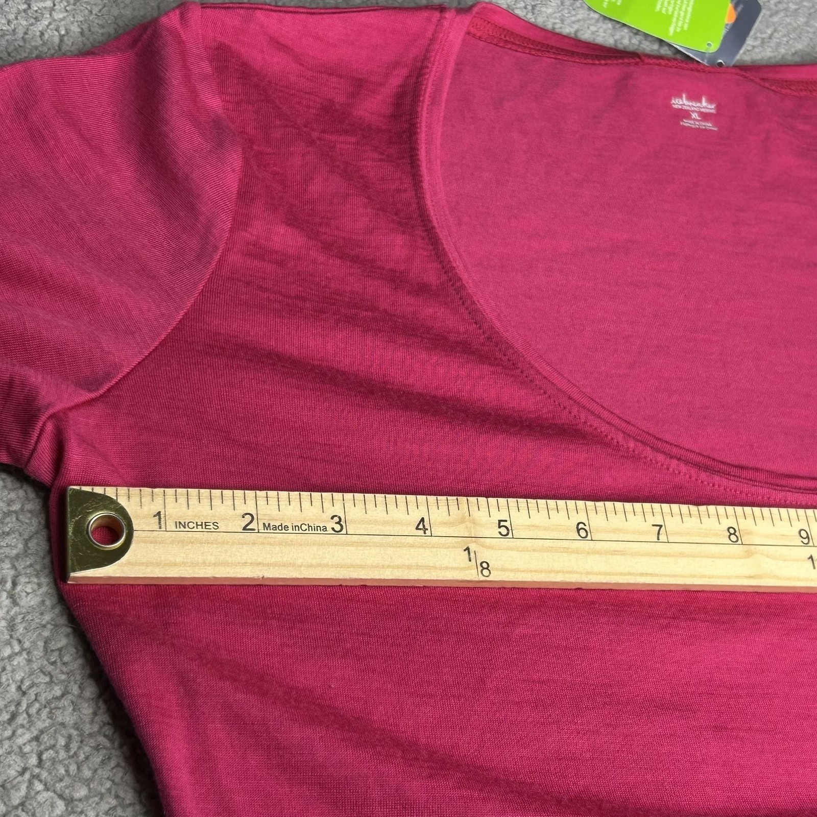 Icebreaker Nature 200 Shirt Womens XL Pink Haven Scoop Base Layer Merino Wool