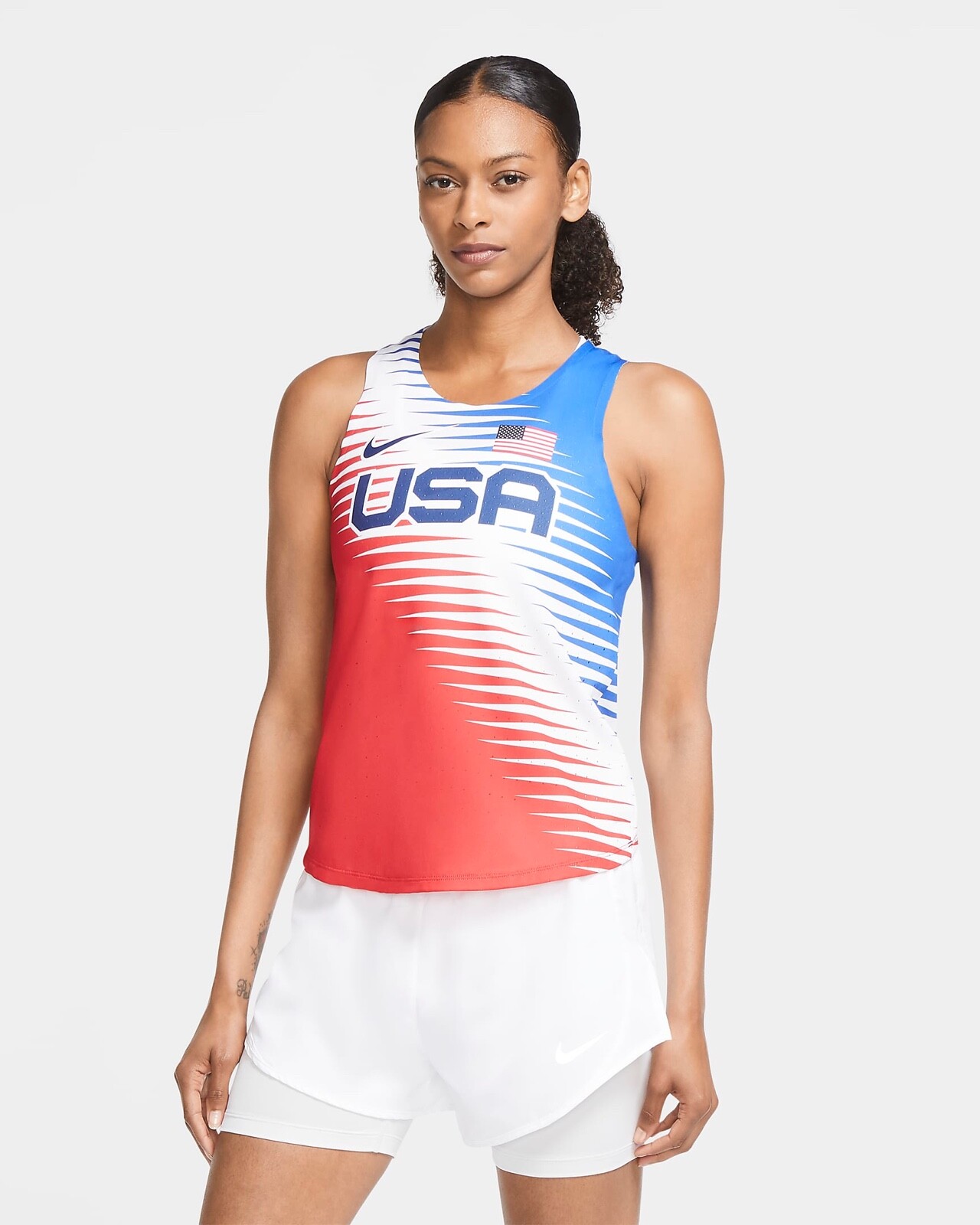Nike Dri-FIT ADV Team USA AeroSwift Running Tank Size Medium CV0414 657 $80
