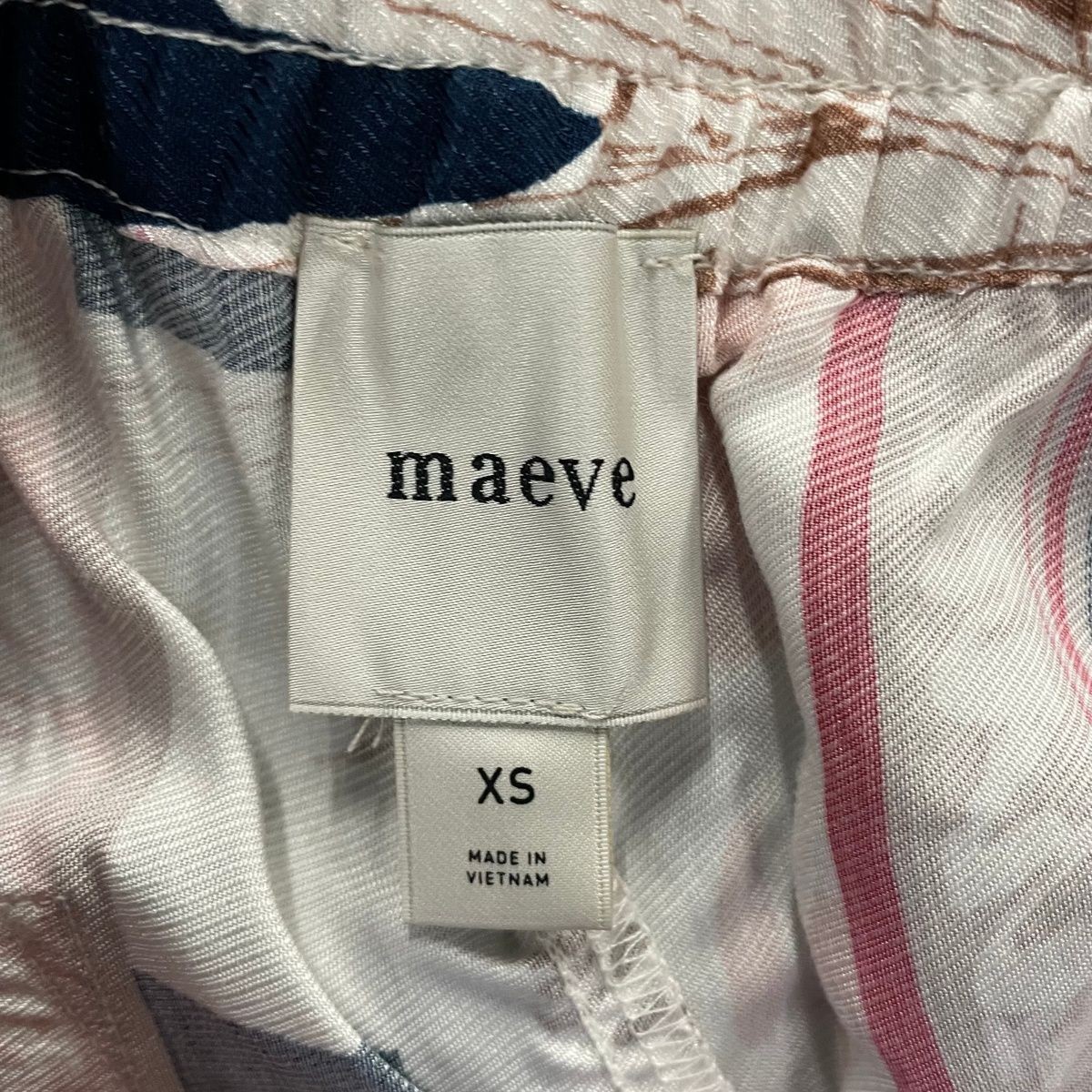 MAEVE The Brooklin Printed Wide-Leg Pants Women’s Size XS Red/Rouge