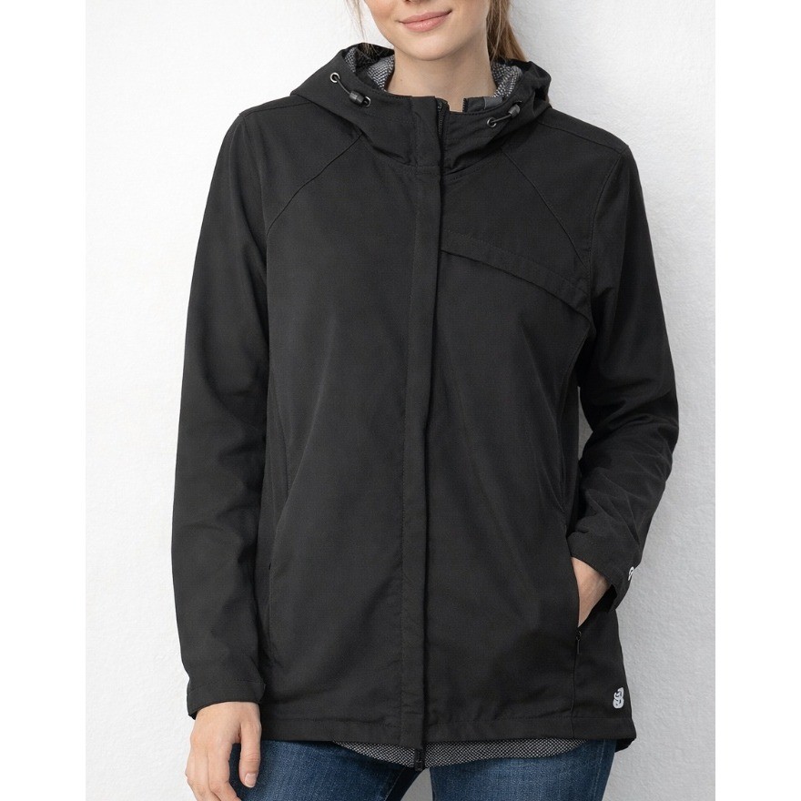New Balance Women Black Hooded Lightweight Jacket Athletic Casual Size M