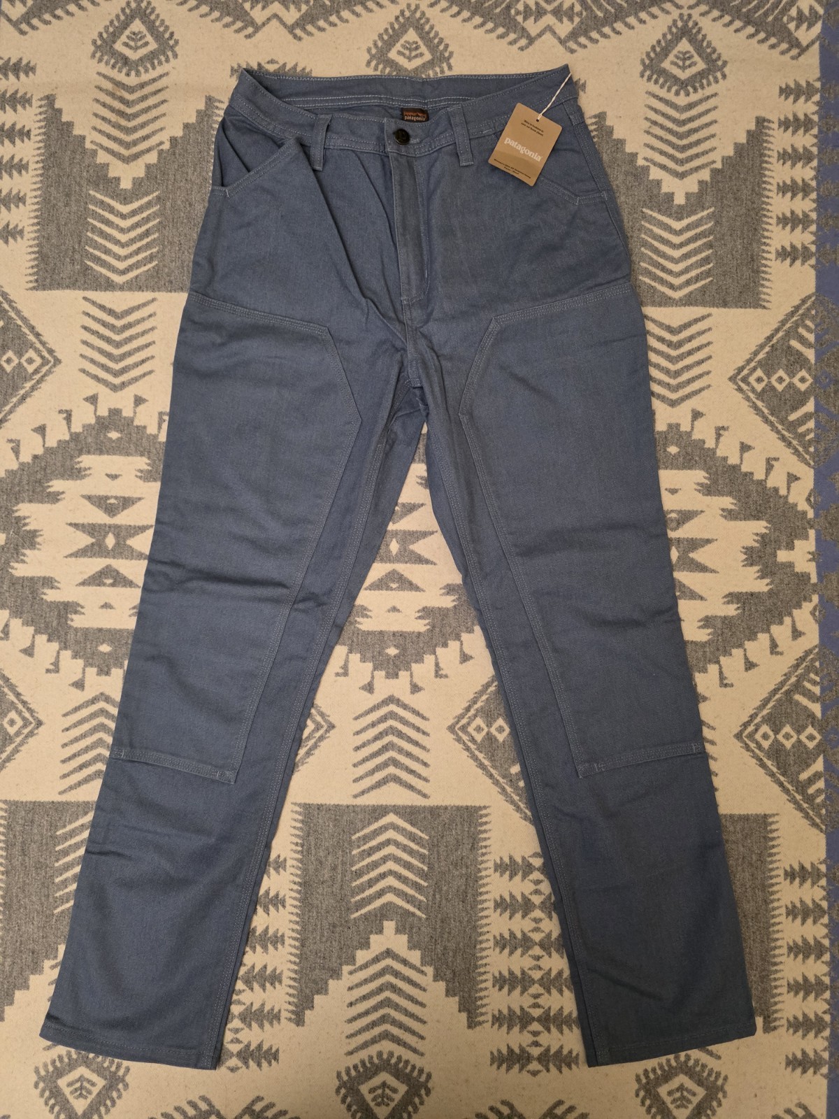 Patagonia Women’s Slim All Seasons Hemp Pants Sz 8 Utility Blue 21811 UTB NWT