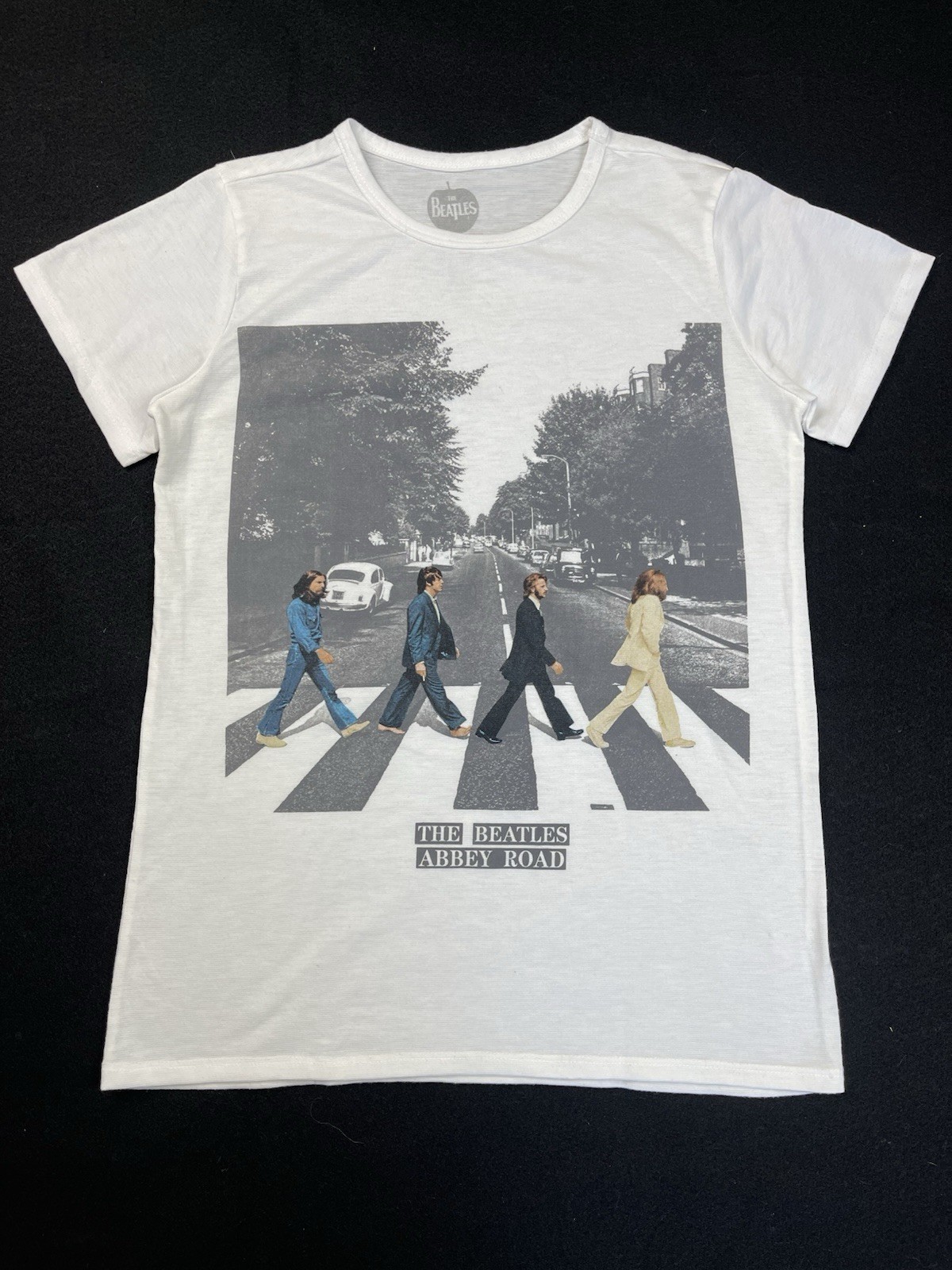 The Beatles Women’s Small Abbey Road Graphic White Short Sleeve T-Shirt 2015
