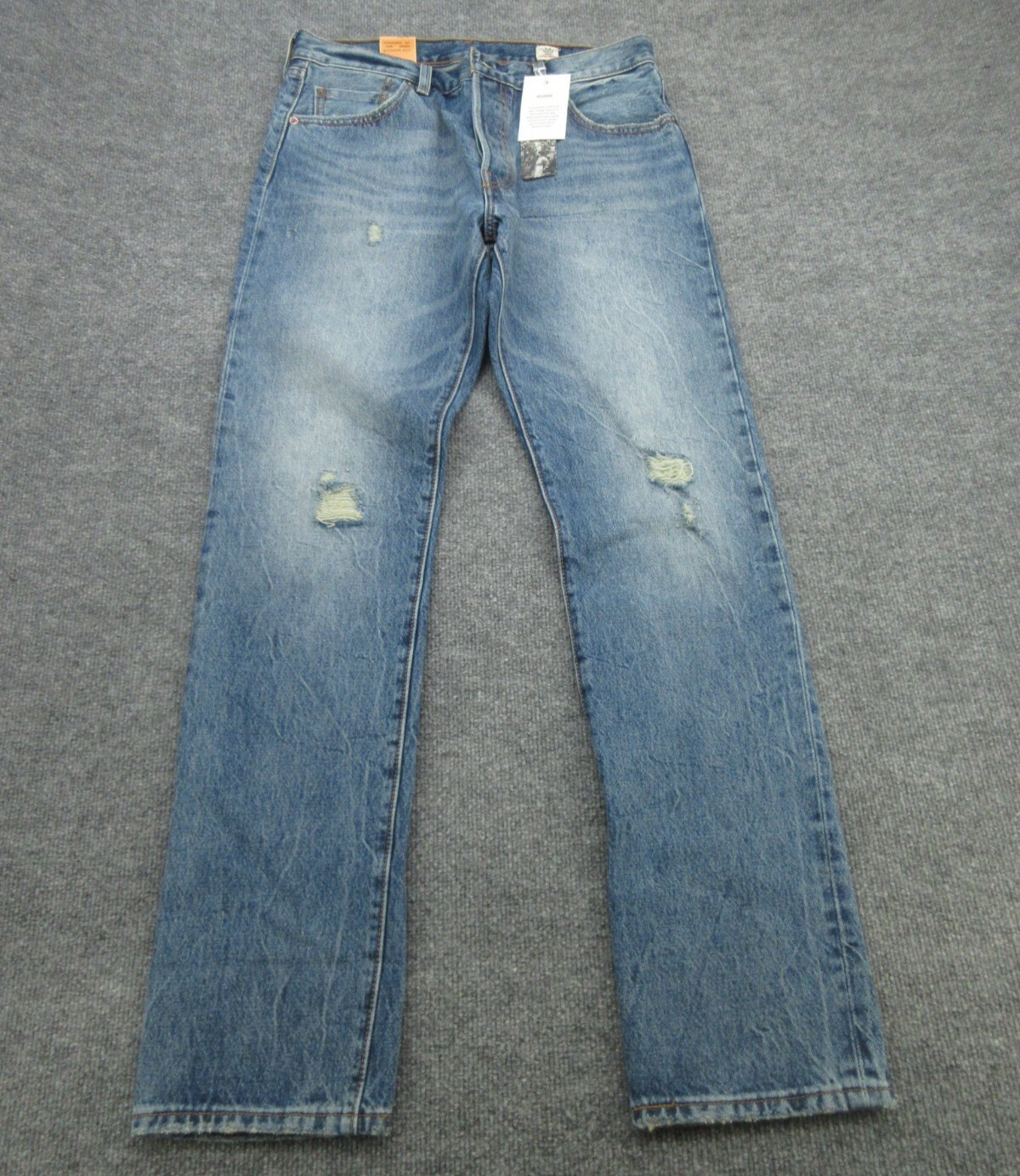 Levis 501 Jeans Womens 29×32 Blue Selvedged White Oak Denim (FITS 31×32.5) NEW