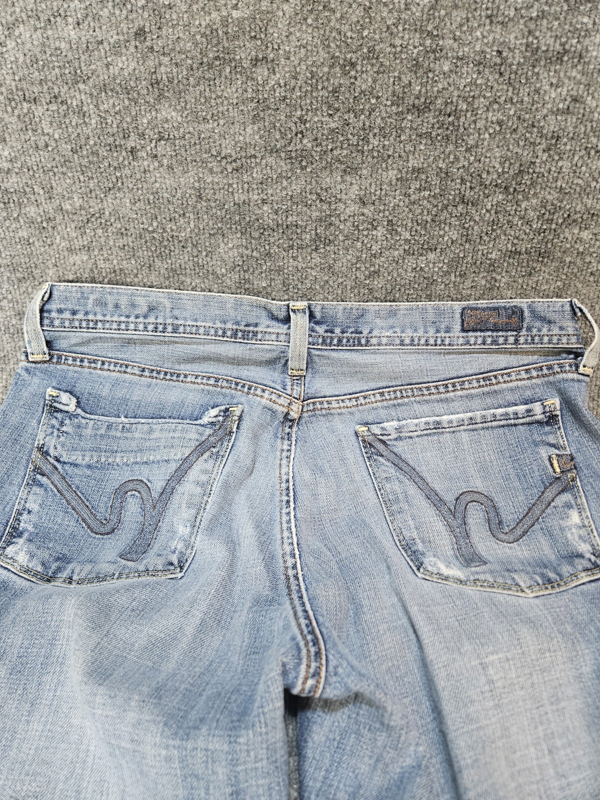 Citizens of Humanity Annina Button Fly Distressed Jeans Womens 32 Made in USA