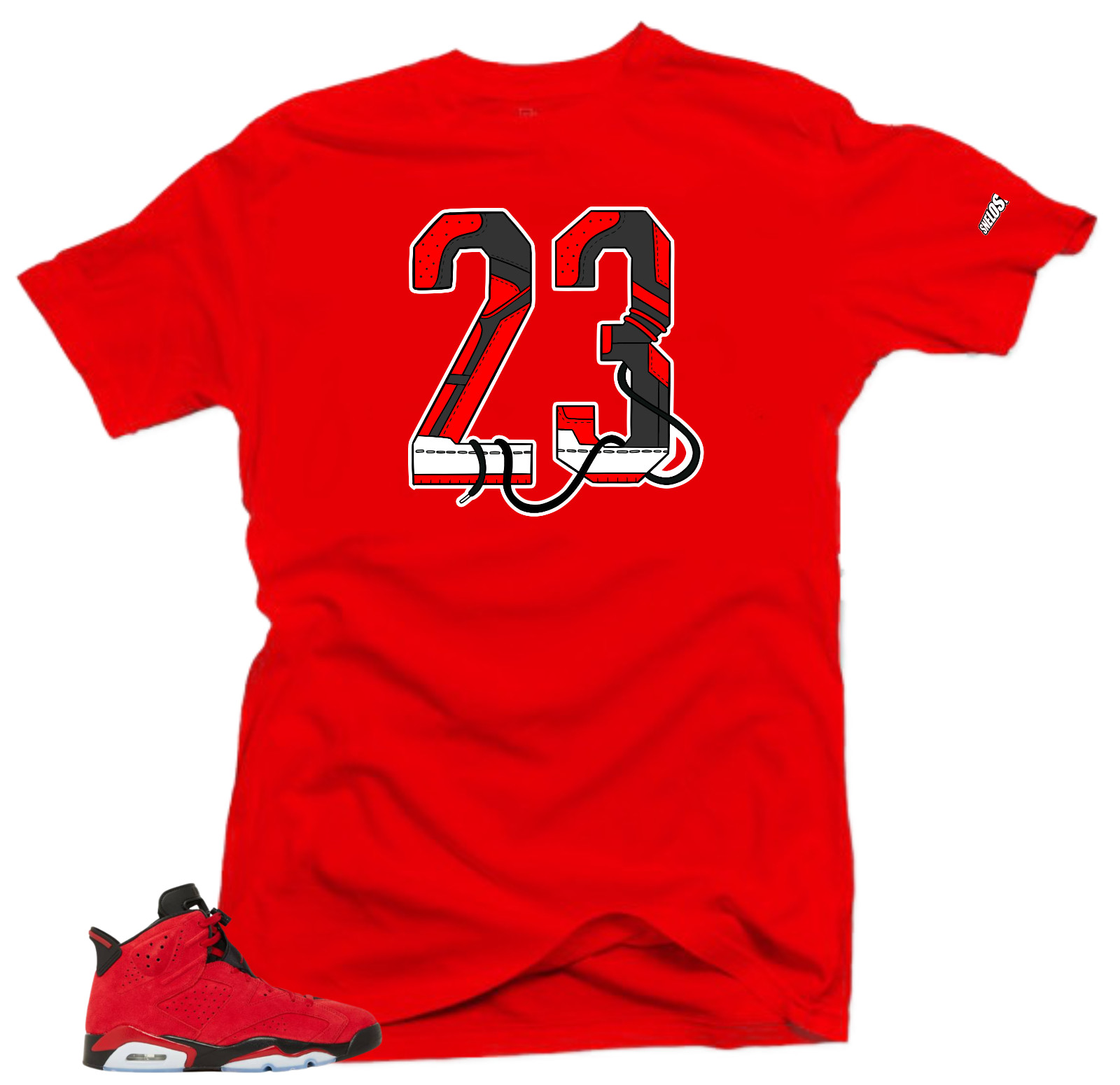 Shirt To Match Jordan 6 Toro Bravo Snelos 23 Sneaker tee