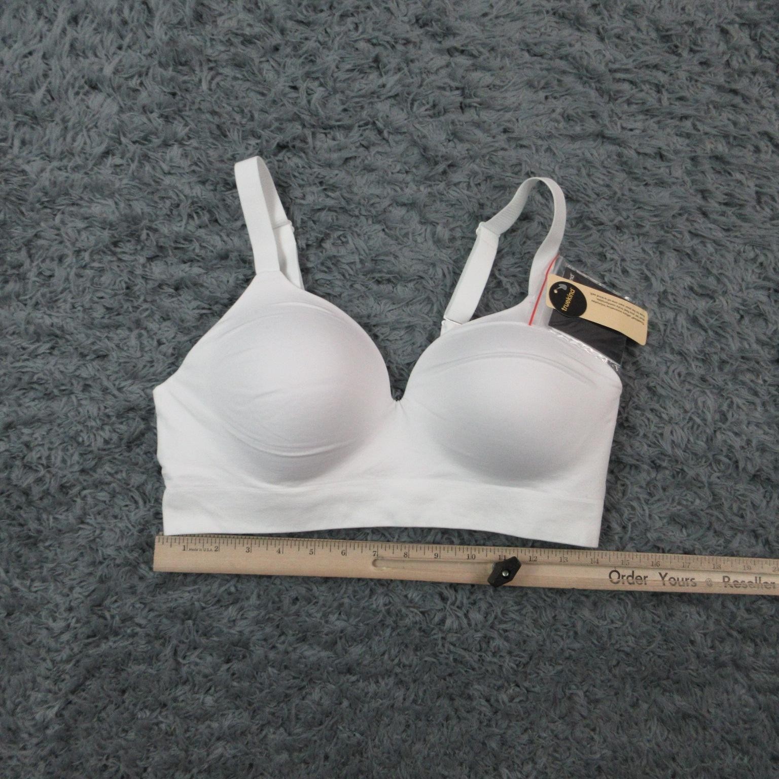 Truekind T-Shirt Bra Womens XL White Wireless Molded Seamless Lightly Lined NWT