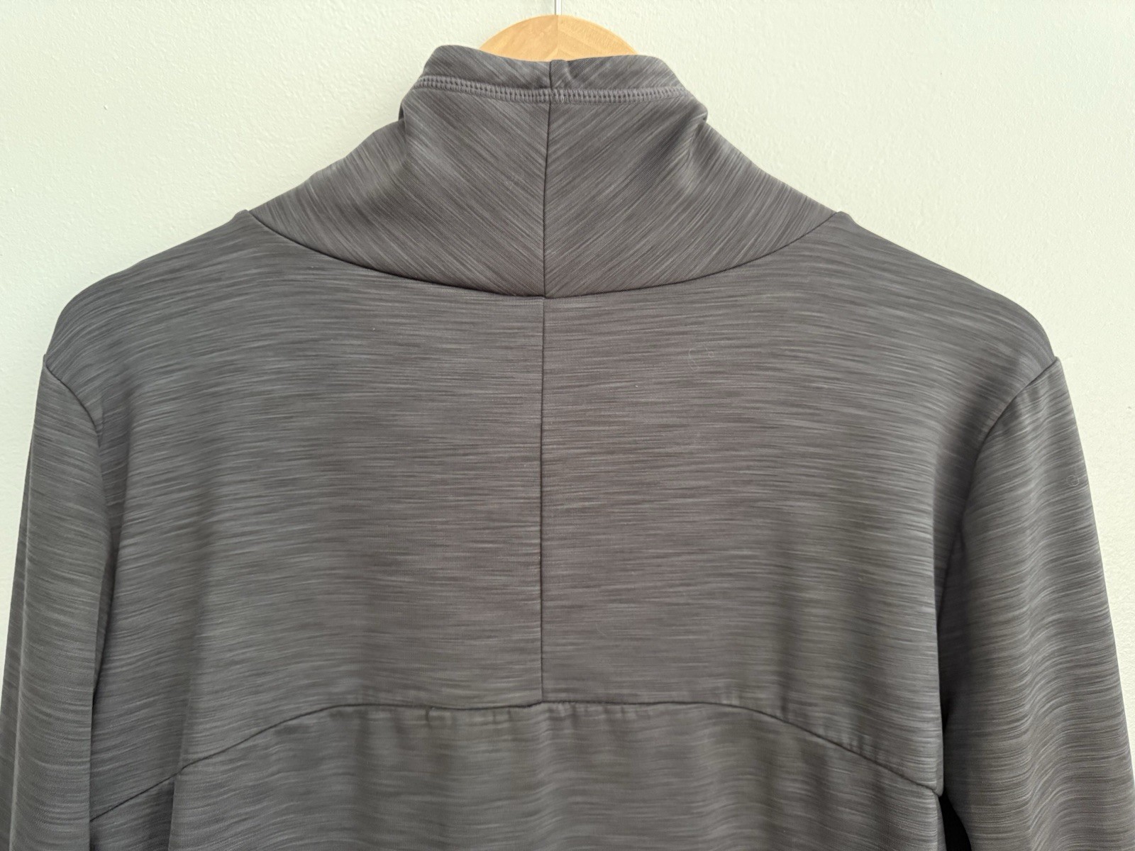 Athleta Stowe Pullover In Charcoal Heather Gray Sweatshirt Pockets Women’s Sz A