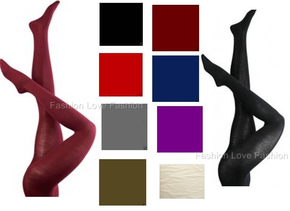 1 Pack Opaque Tights Pantyhose Stockings Multi-Colors One or Queen Size