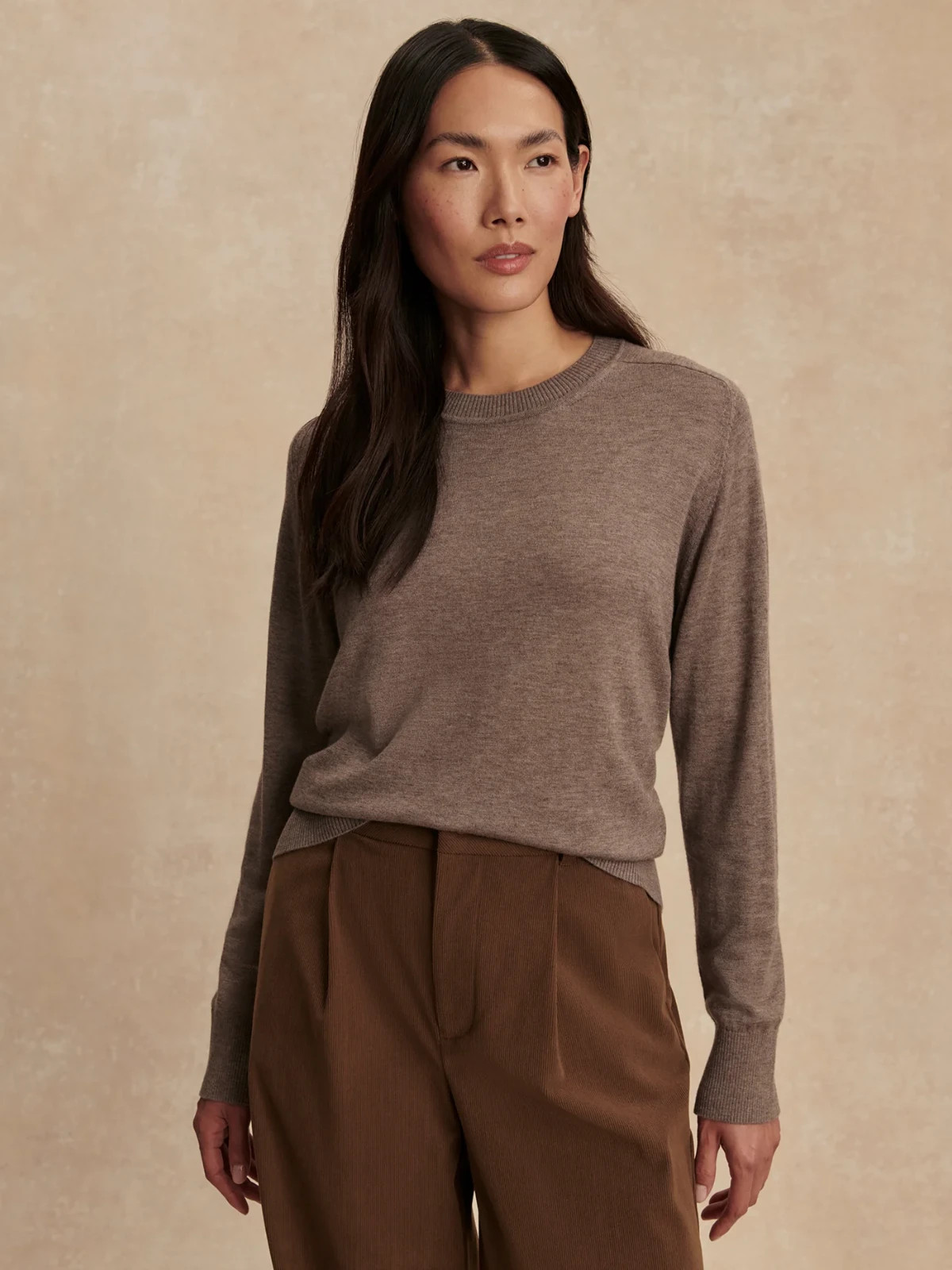 Varley Fincham Knit Sweater in Cinder Marl, Size X-Small