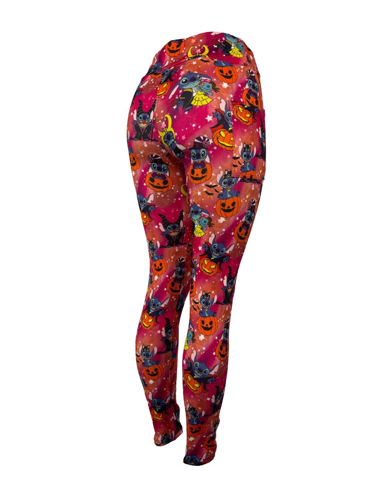 Stitch in Halloween & Villian Costume! Leggings Multiple Sizes W/ POCKETS