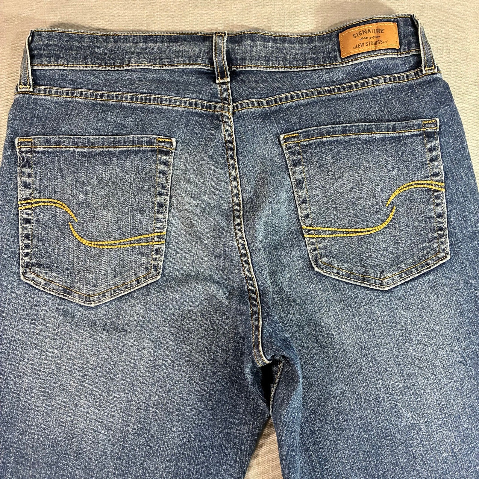 Levi’s Signature Modern Boot Cut Jeans Women’s 14 Short W32 L30 Stretch Denim