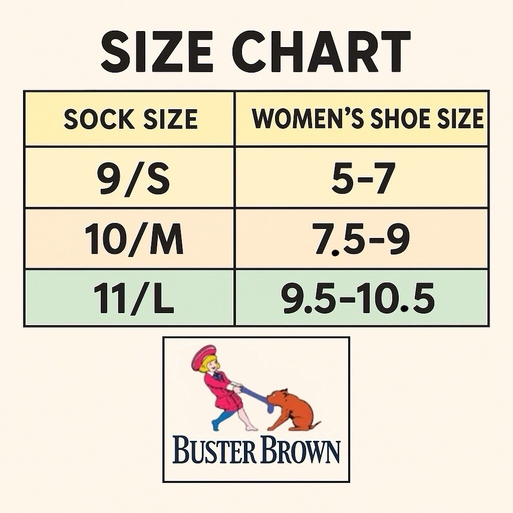 BUSTER BROWN Womens Cotton Socks Bobby Socks 100% Cotton Ankle Socks for Women