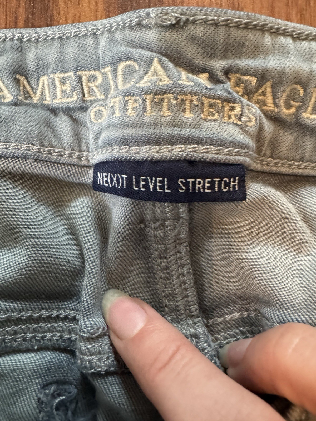 American Eagle Outfitters Super Stretch Jegging Jeans Women’s 12 Reg Green Skinn