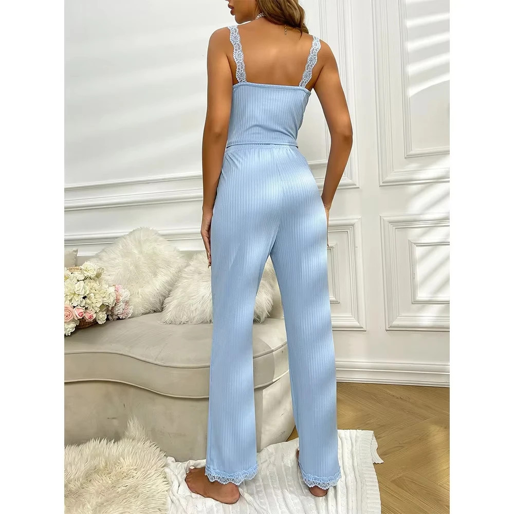 Autumn and winter new sleepwear set for European and American women fashionable