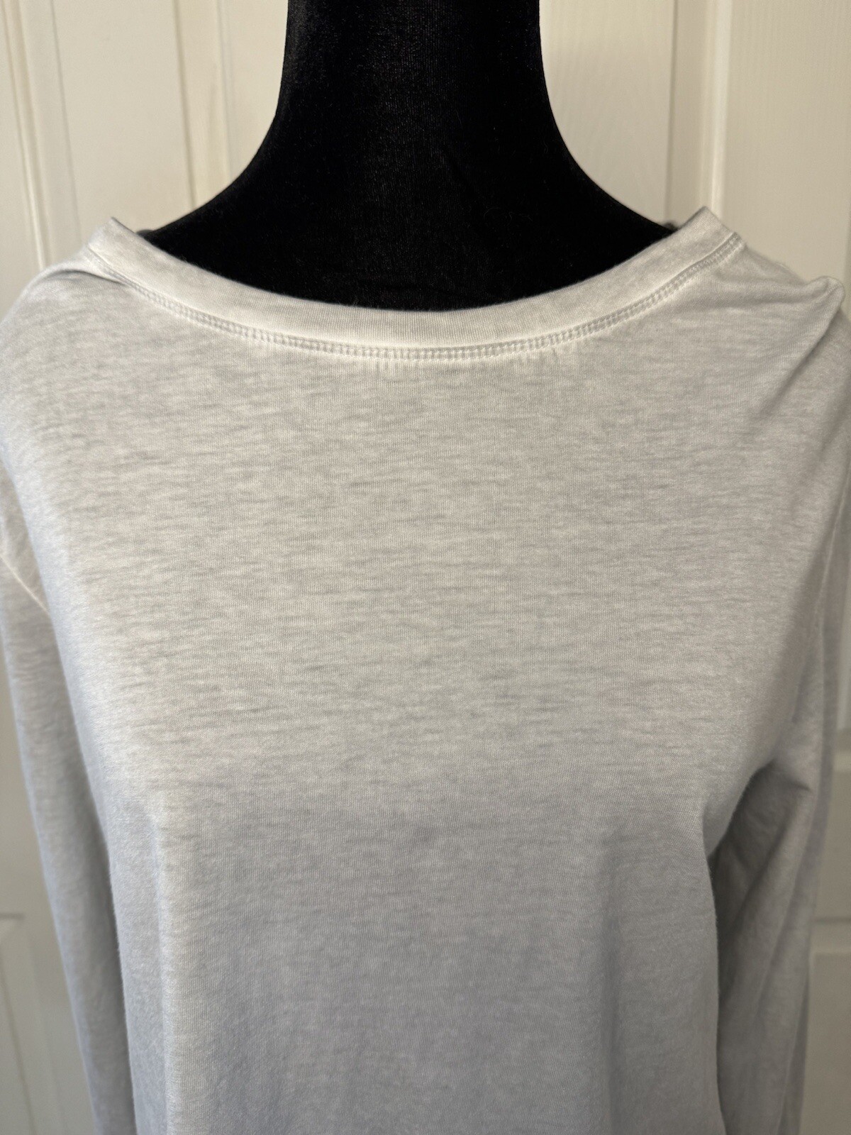 Cloth And Stone Top Womens M Open Back Tee Shirt Gray Long Sleeve Modal Cotton