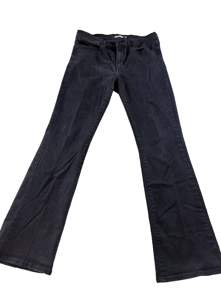 Levi’s 518 Slimming Boot Black Jeans Women’s W33 L32 Stretch Denim