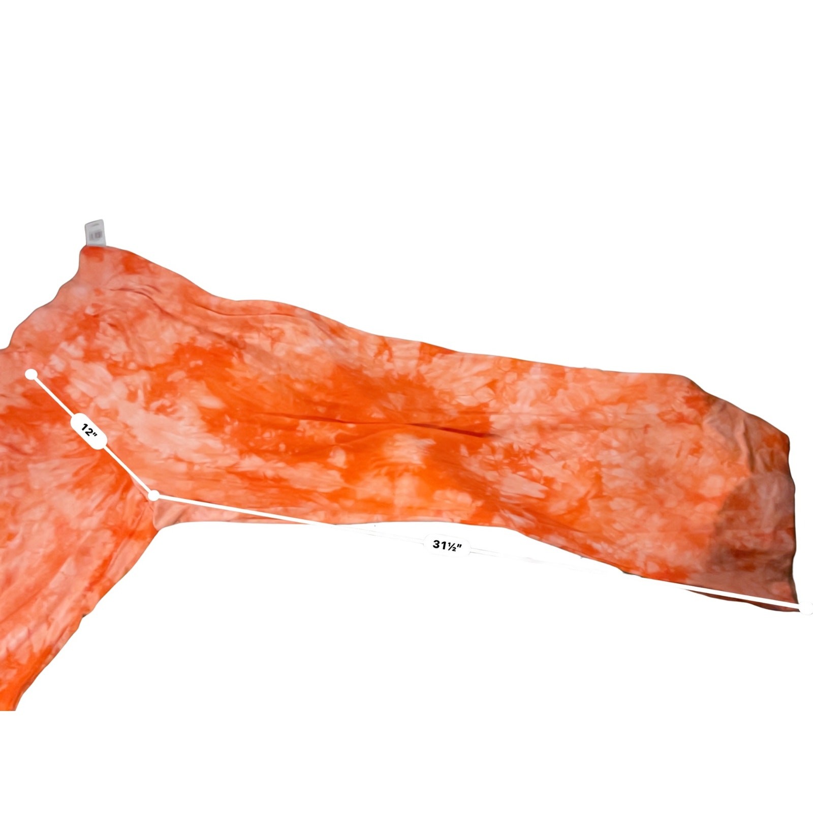 F2F Orange Tie-Dye Off-Shoulder Ruffle Crop Top Wide-Leg Pant Co-Ord Set NWT 2X