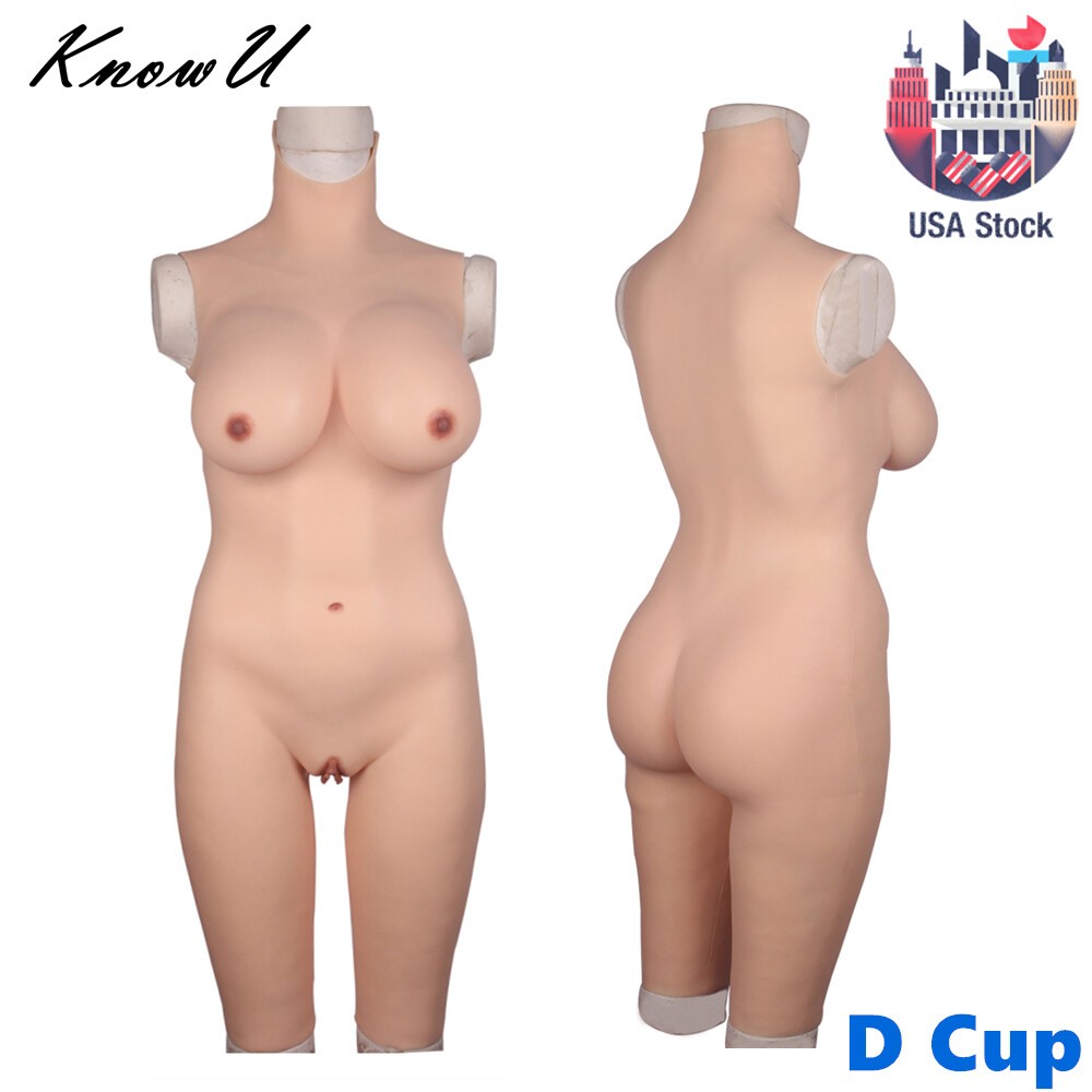 Transgender Crossdresser Silicone Suit – D-Cup Breast Forms Full Body Wear