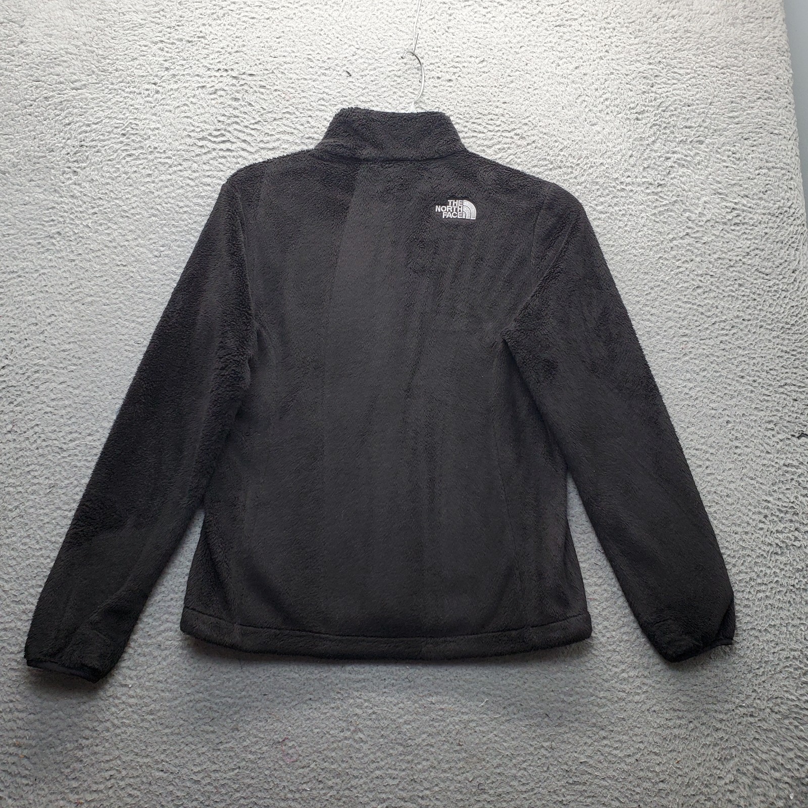 The North Face Fleece Jacket Women Medium Black Casual Embroidered Logo Full Zip