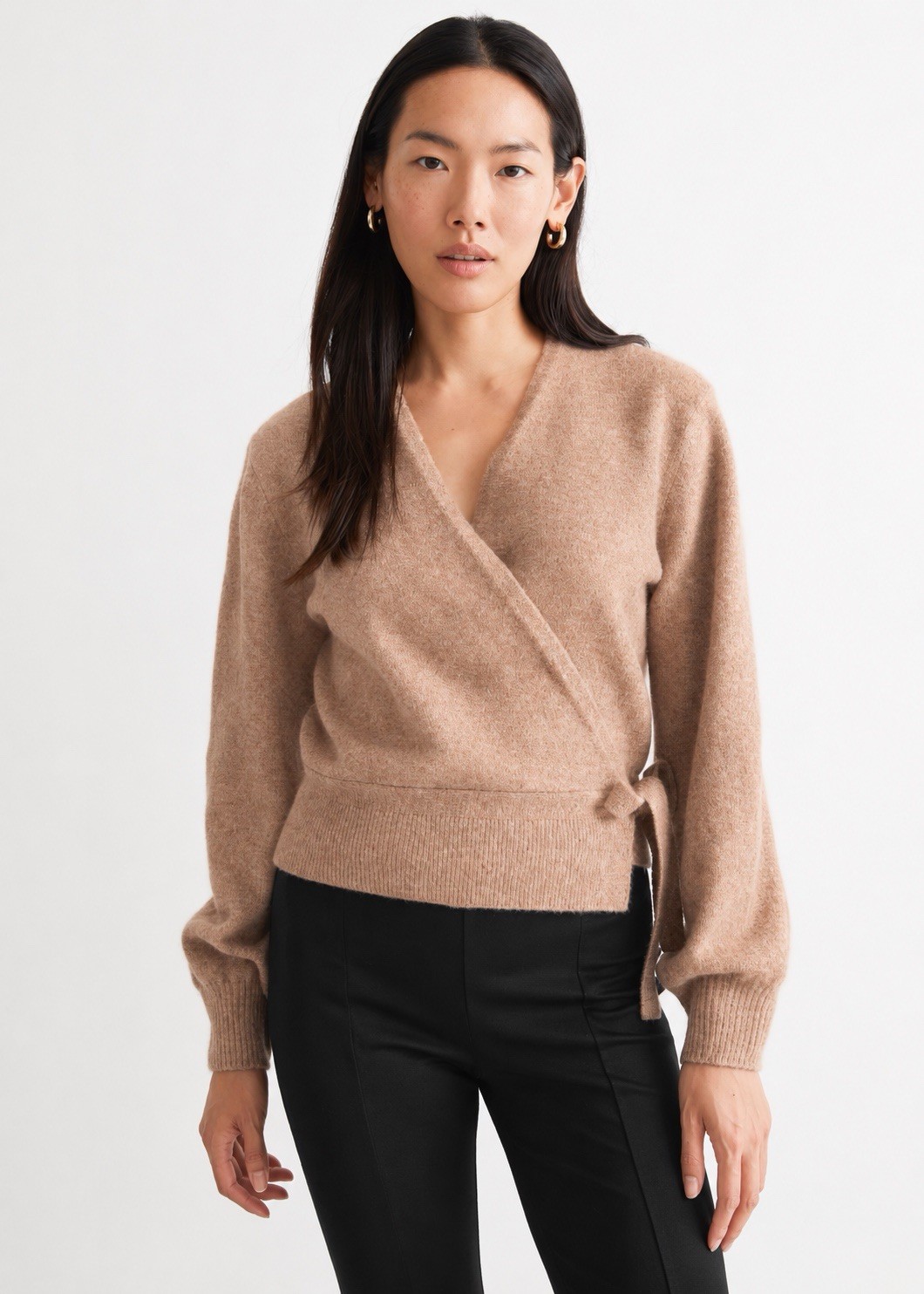 & Other Stories Knitted wrap cardigan, Small