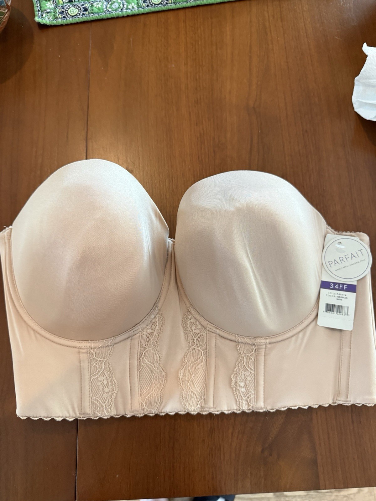 Parfait Elisa Longline Strapless Bra 34H / 34FF New
