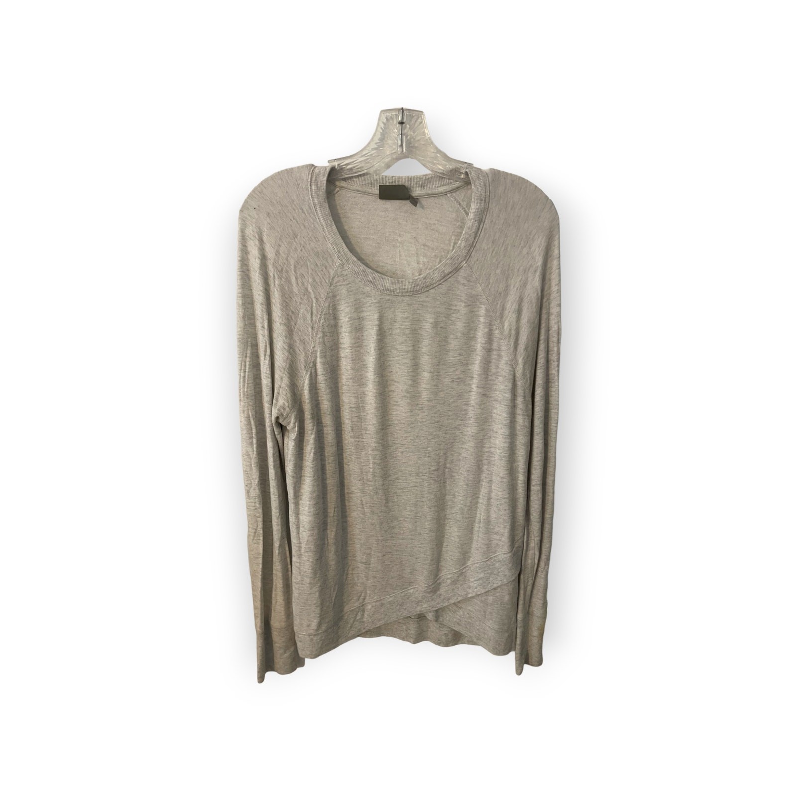 Athleta Cross waist Gray Top Sz M