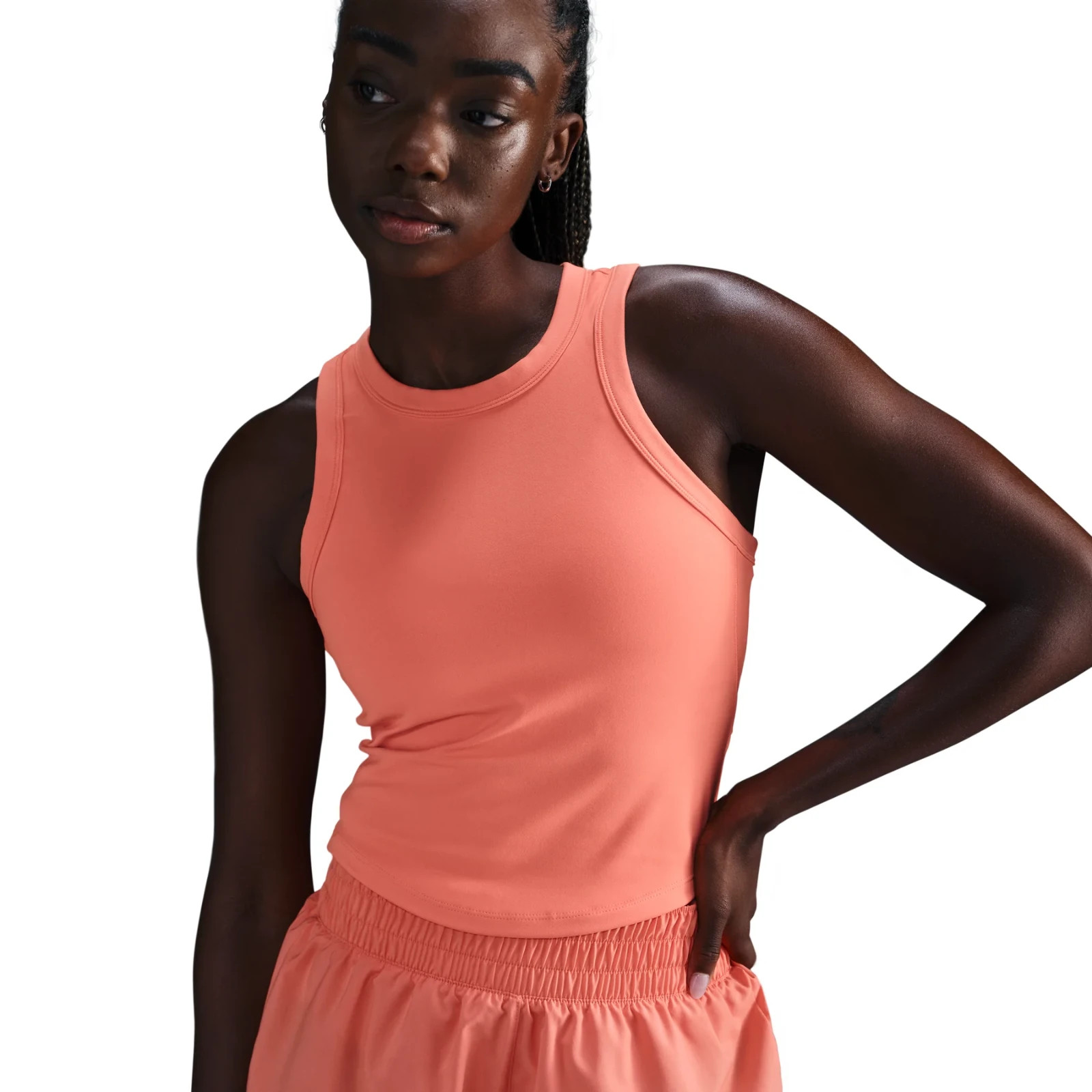 $40 NEW Nike One Fitted Women’s Dri-FIT Cropped Tank Top FN2806-675 Small