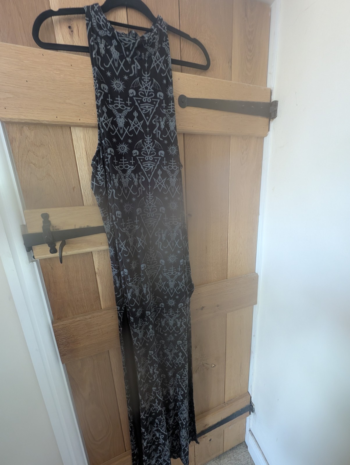 Killstar Over Queen Maxi Dress Size 4XL Occult Pattern Goth Alternative Summer