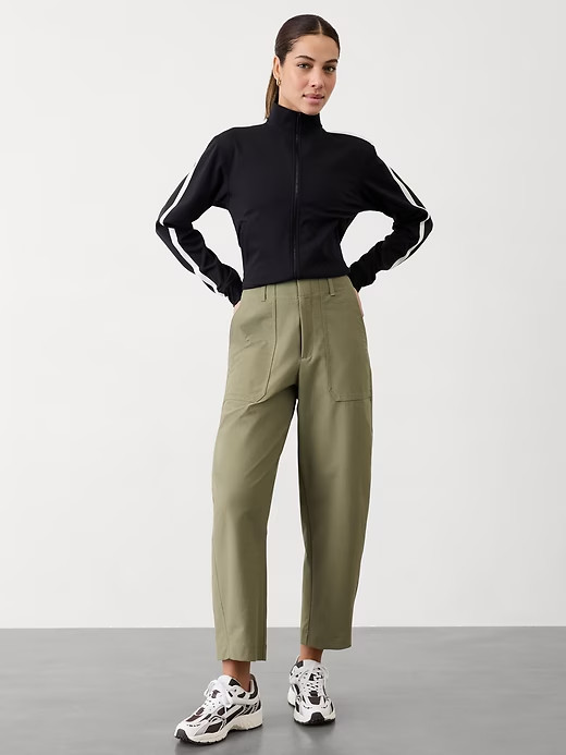 Athleta XS Skyline Utility Barrel Pant | Olive Branch 2 #650012 NEW