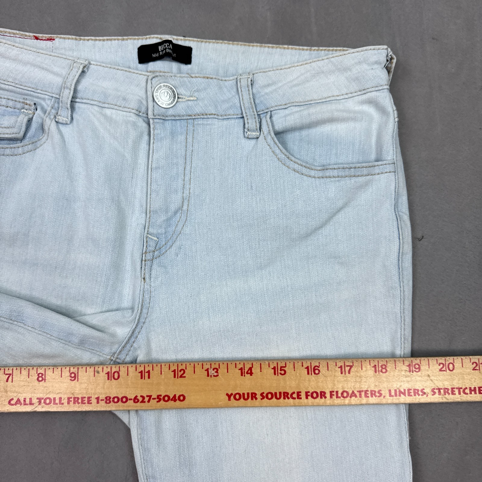 True Religion Jeans Womens 29×32 Blue Becca Bootcut Flared Denim Pants Stretch