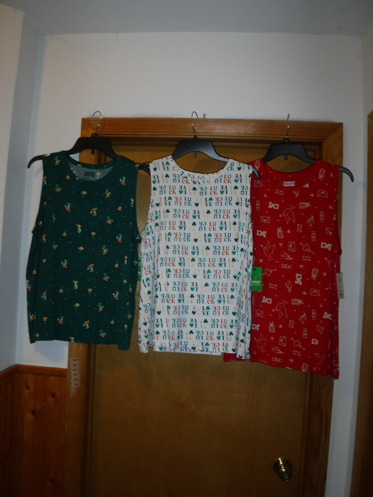 Sleeveless Tee Tops,XXL,XL,Celebrate Together, Multi Color 95% rayon 5% spandex