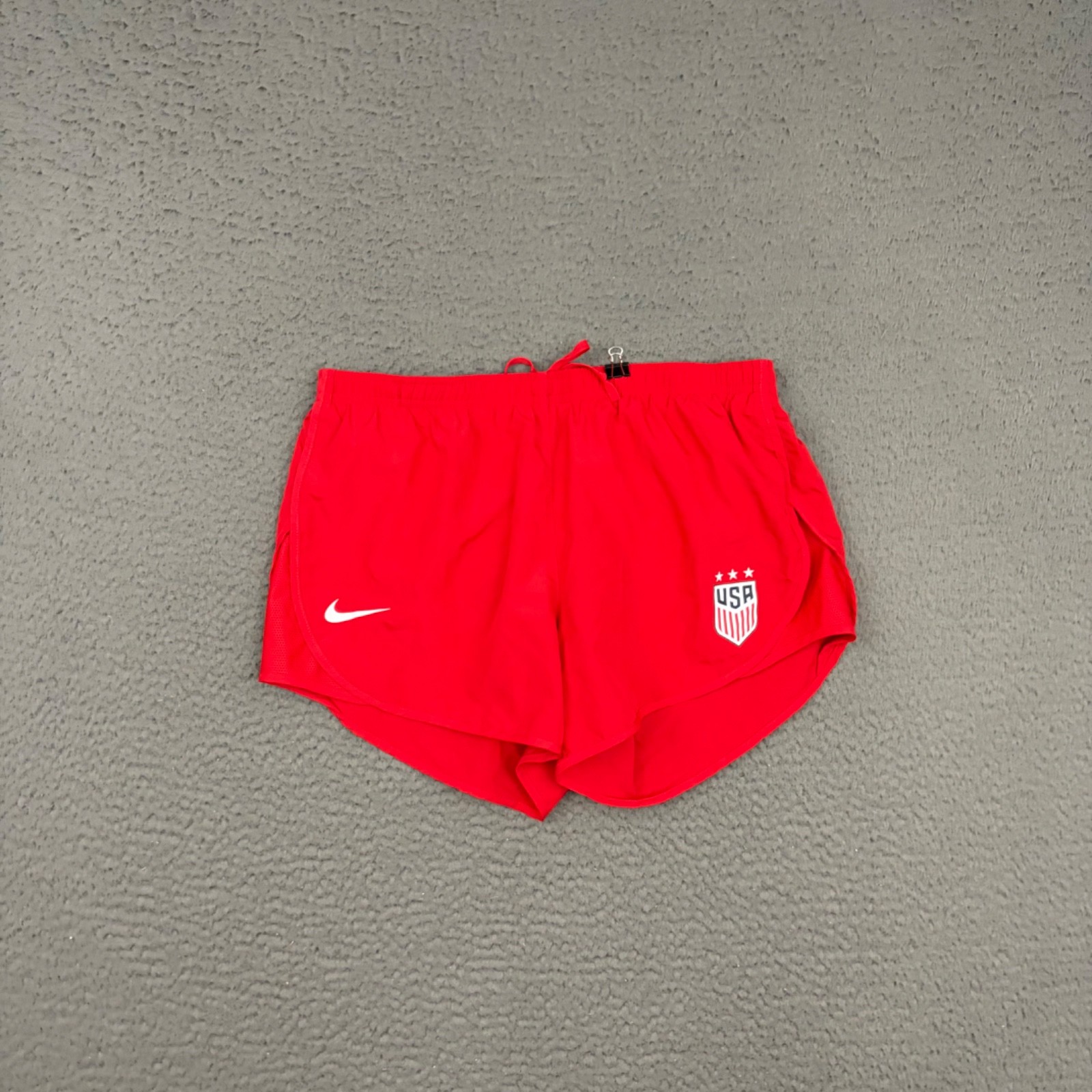 Nike Tempo Shorts Womens Small Red Team USA Lined Running Activewear Gym Workout