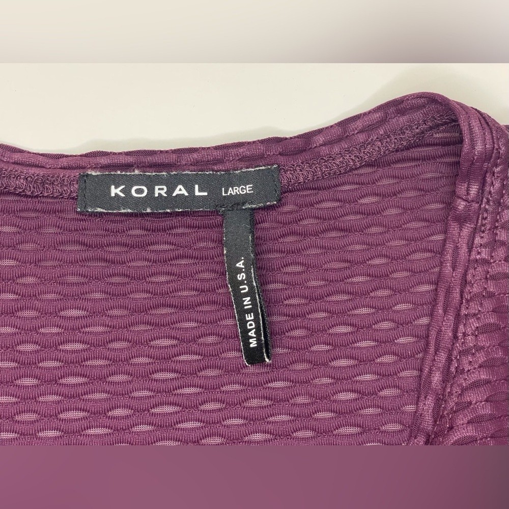 Koral Raegan Netz Tank in Purple Size L