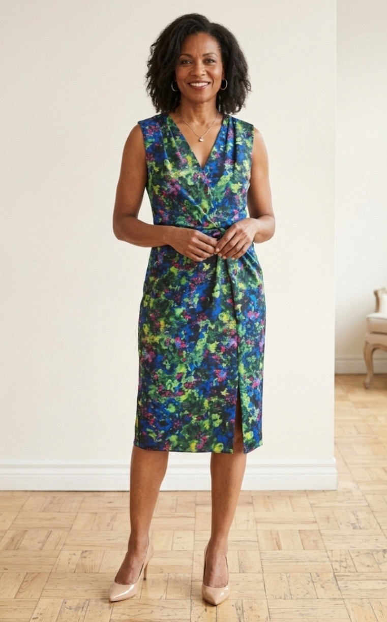 Adrianna Papell Women’s Dress Size 8 Multicolor Dry Clean Only NWT