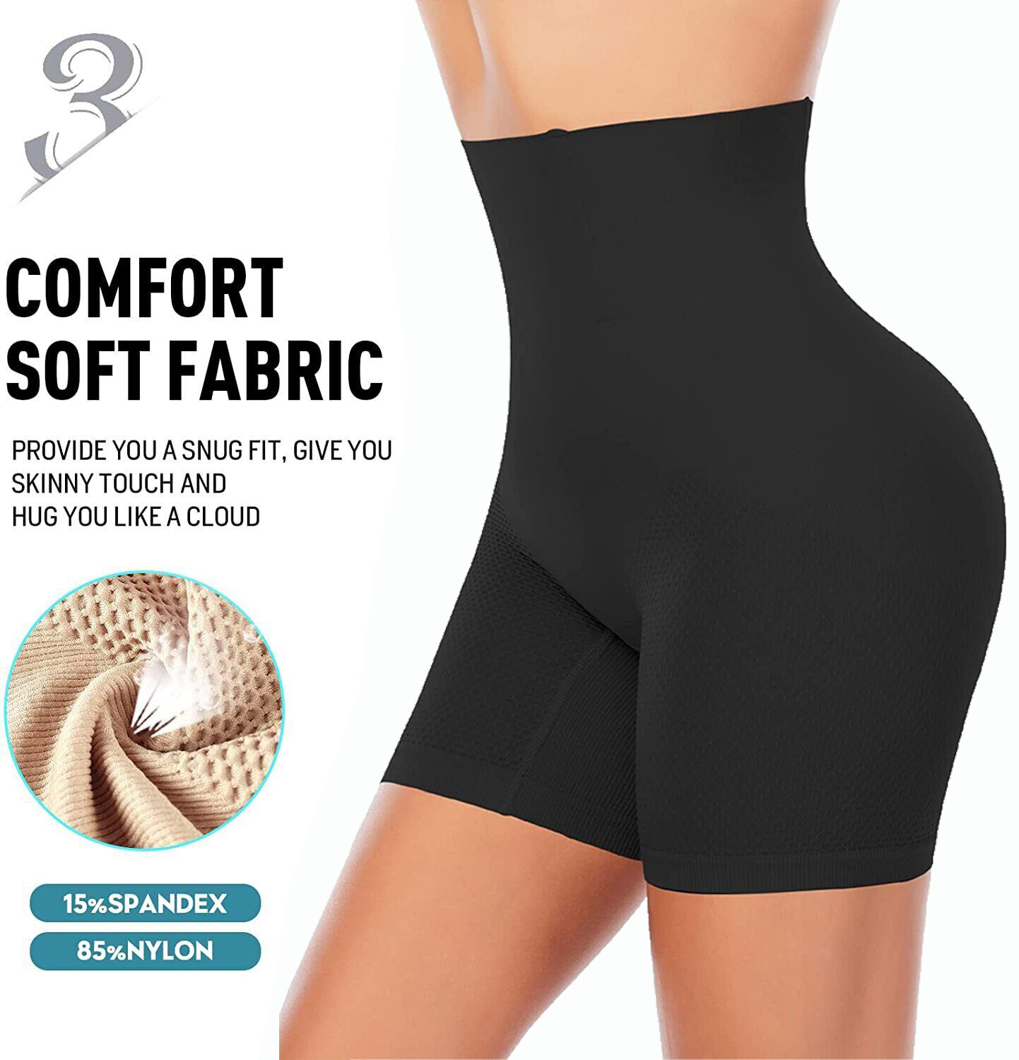 Shapermint Stretchable High Waist Shapewear -Tummy Control with 4 Steel Bones