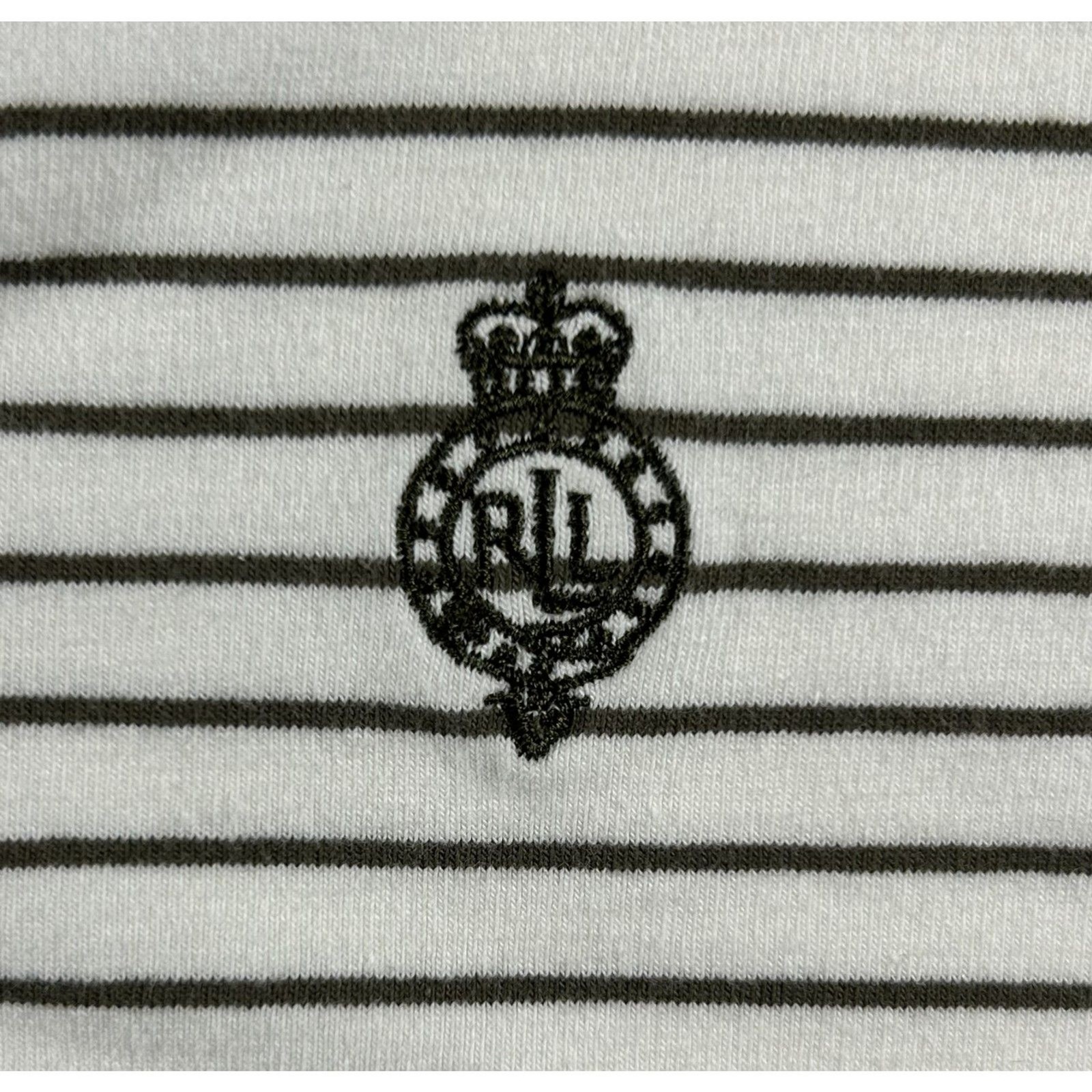 Vintage Ralph Lauren Active Striped Crest Polo Shirt Size L – Y2K Old Money
