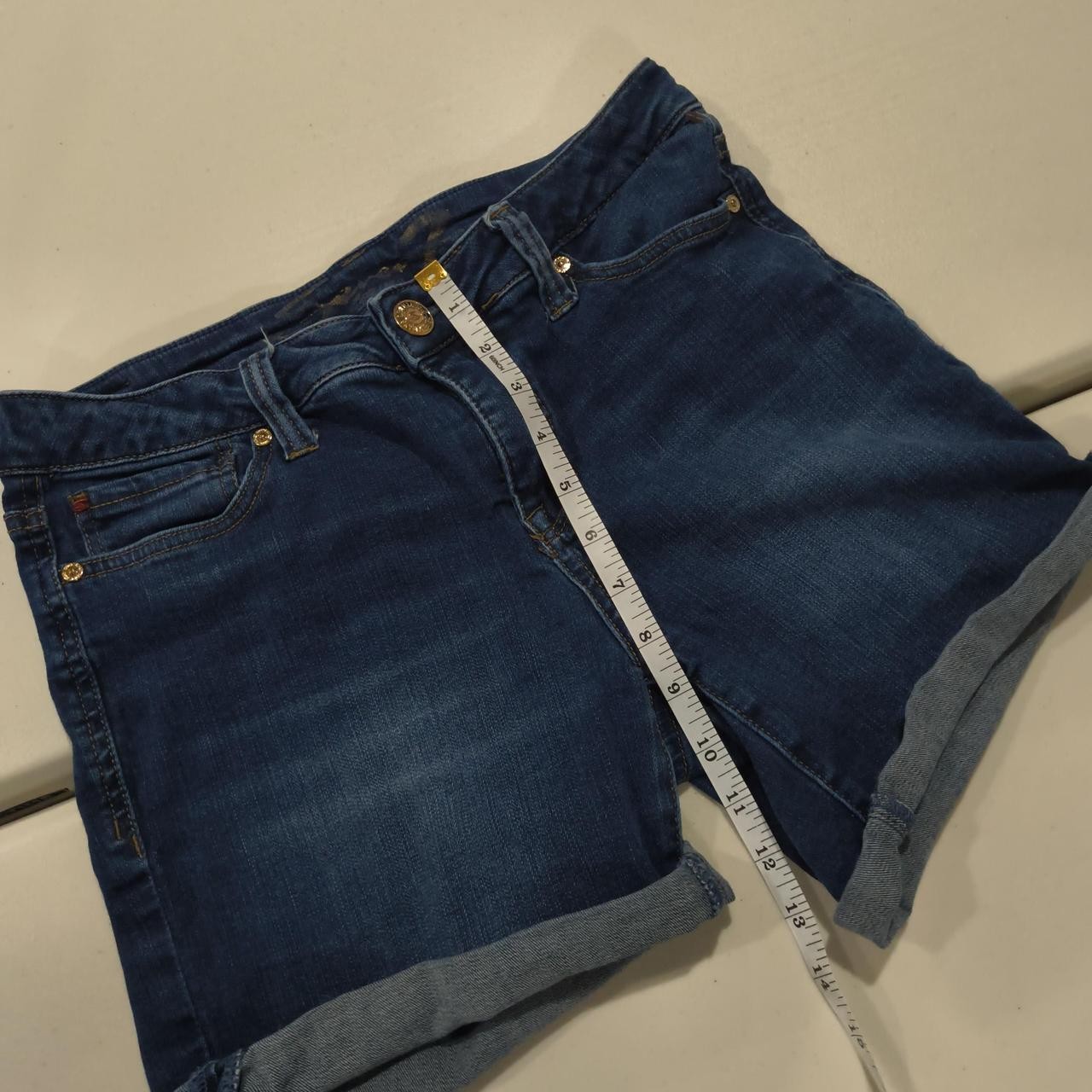 Seven7 blue denim shorts