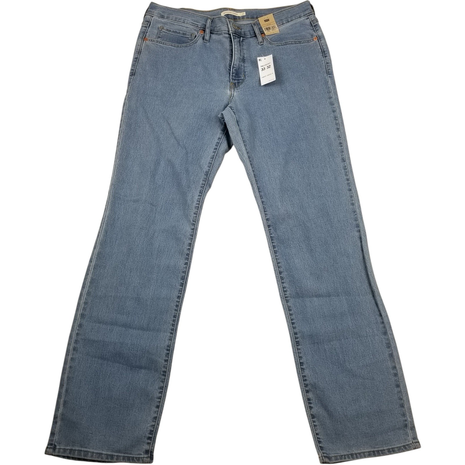 Levi’s Women’s 314 Shaping Straight Mid-Rise Stretch Denim Jeans 33 x 32 Blue