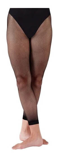 Fishnet Tights Footless Elasticated Hem For Fashion and Dance Girls Women Size